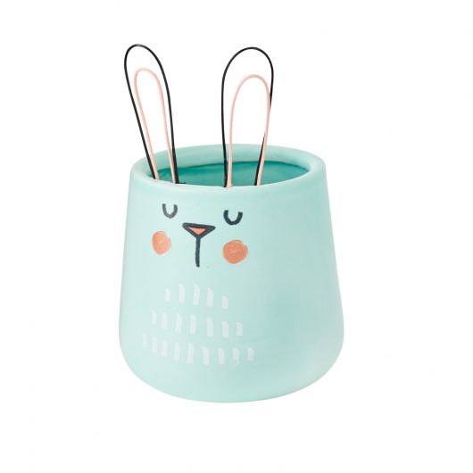 Blue Sunny Bunny Pot