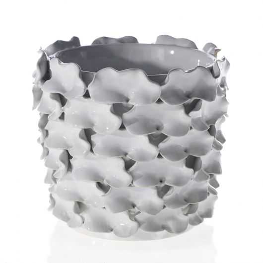 Mandy White Ceramic Pot