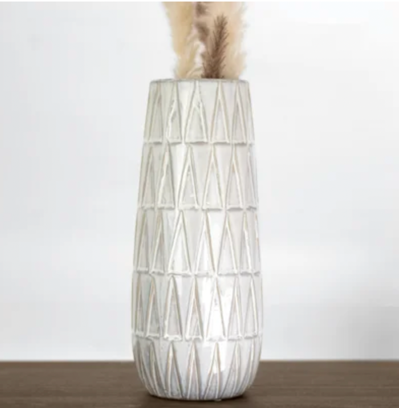 White Diamond Vase