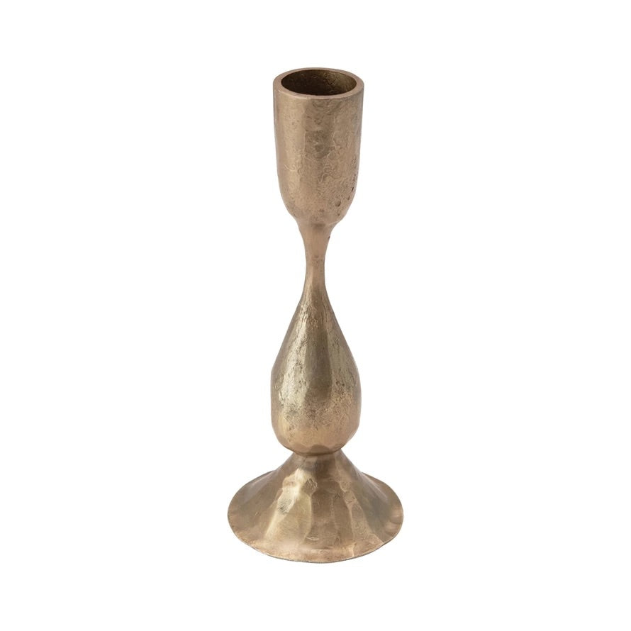 Hand-Forged Metal Taper Holder with Antique Finish